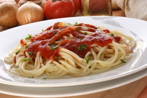 Rezept Spaghetti mit Tomatensoße | einfaches Rezept mit Bild
