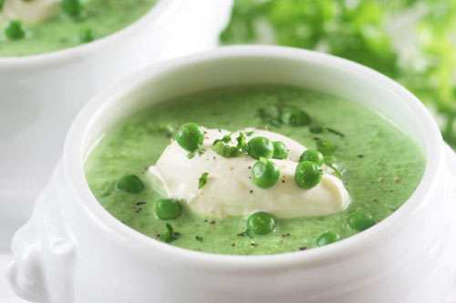 Erbsen-Salat-Suppe mit Sesam Rezept | Kostenlose-Rezepte.eu